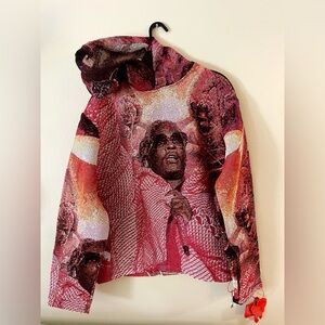 Tapestry Red Hoodie- Young Thug